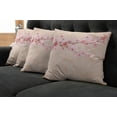 thumbnail image 2 of Ambesonne Japanese Throw Pillow Cover 4 Pack, Pink Cherry Blossoms, 18", Soft Pink, 2 of 6