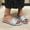 Gray, variant on Hoshose New Summer Women Slip on Sandals Solid Color Non Slip Fashion Outwear Light Satin Sandals Comfortable Breathable