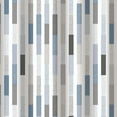 thumbnail image 3 of Bath Bliss Multi-Color White Blue Gray Staggered Design PE and EVA Shower Curtain, 70" x 72", 3 of 5