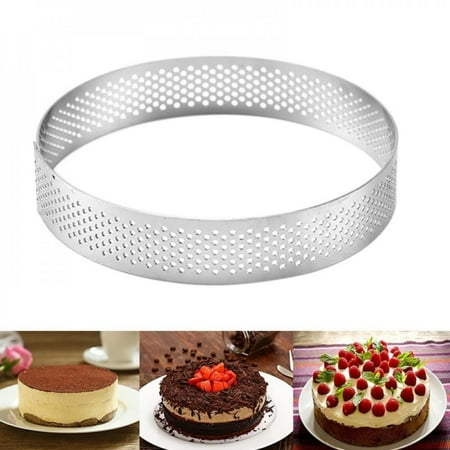 

MEROTABLE Promotions Mousse Rings Baking Cake Molds Stainless Steel Kitchen Bakeware Mousse DIY Handmade Cake Decorating Tools Household Item