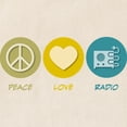 thumbnail image 2 of CafePress - Peace Love Radio Tote Bag - Unisex Canvas Tote Bag, Beige, 1-Piece, 2 of 6