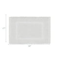 thumbnail image 3 of Jean Pierre New York Sophie Border 100% Cotton Bath Mat - Non-Slip Bath Rug - White - 17" x 24", 3 of 8