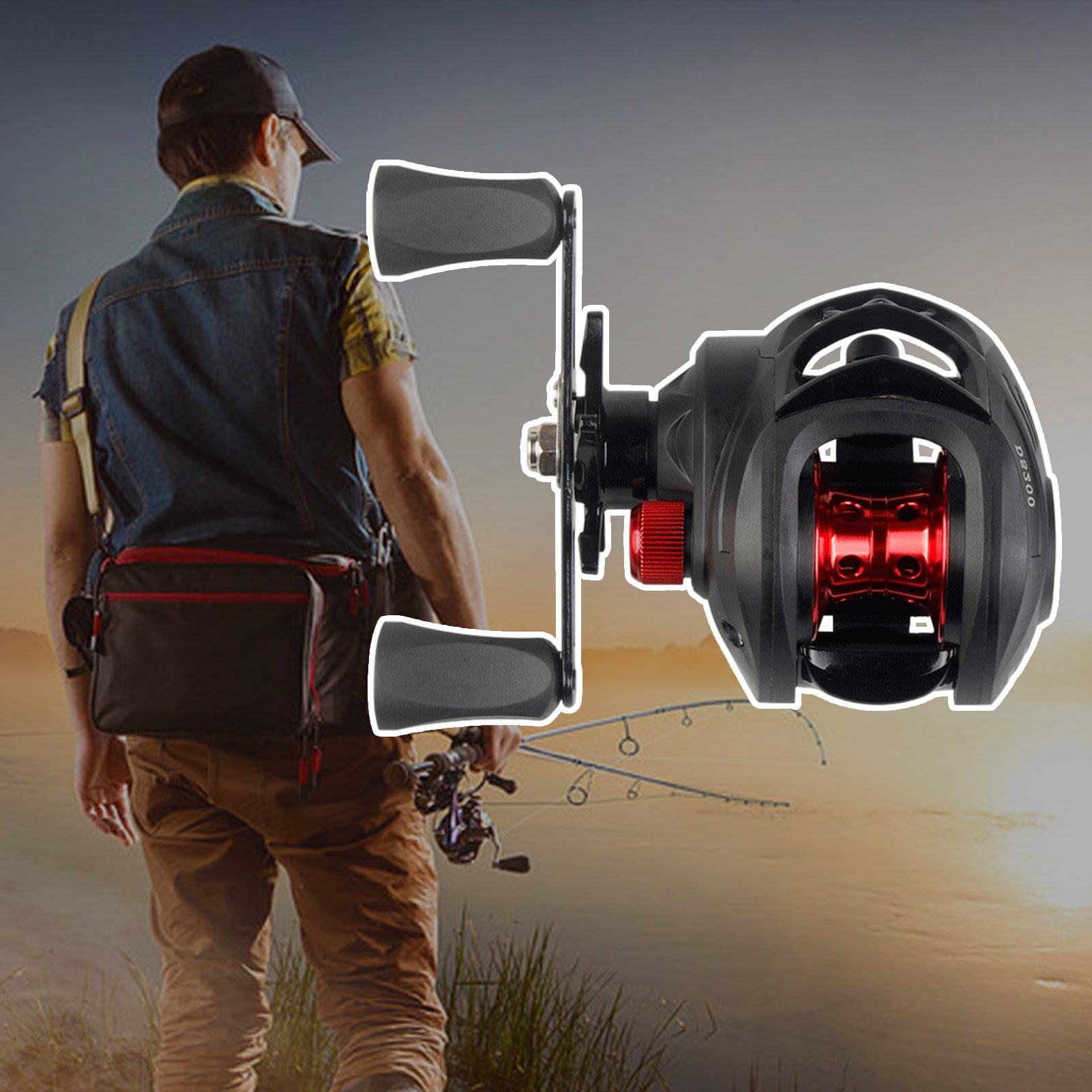 Sportteer Baitcasting Reel Fishing Reel Spinning Reel Multigear Adjustable Precise Control Long Throw High Strength Strong Bearing Angling Reel
