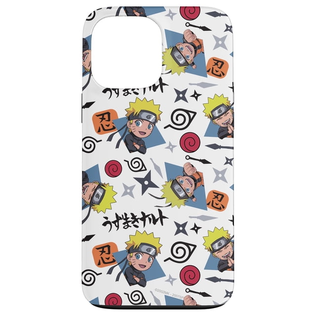 Funda para teléfono Naruto Shippuden Chibi Naruto Pattern iPhone 13 Pro Max