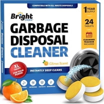 Garbage Disposal Cleaner and Deodorizer Tablets - 24 Pack, XL Citrus Foaming Tablet for Kitchen Sink Freshener, Drain Cleaner & Odor Eliminator - 1 Year of Sink Cleaning Supply