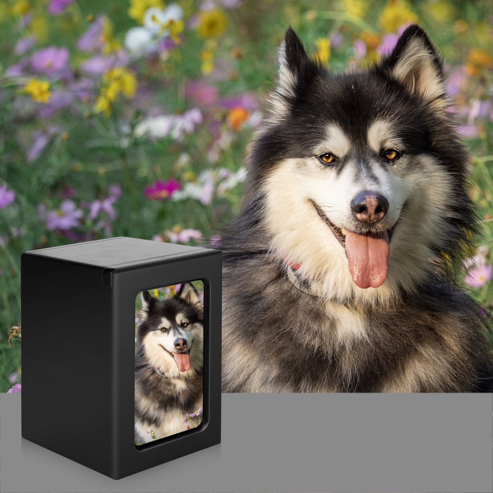 Wood Pet Urn for Ashes - 30 Cubic Inches Capacity, Memorial Display for Dogs, Cats | Pet Cremation Box, Home Memorial Keepsake, Handcrafted Wooden Pet Urn for Ashes Preservation