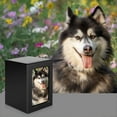 thumbnail image 5 of Wuztai Photo Frame Wood Memorial Pet Urn Cremation Box, MDF Pet Ashes Container Holds 30 Cubic Inches, Dog Cat Memorial Keepsake Brown, 5 of 7