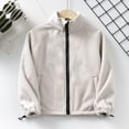 thumbnail image 2 of Child's Thick Plush Cotton Coat Fleece Middle And Large Children's Zipper Windproof And Warm Coat, 2 of 4