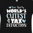 thumbnail image 4 of Inktastic I'm the World's Cutest Tax Deduction Blue Hearts Boys or Girls Toddler T-Shirt, 4 of 5