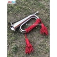 thumbnail image 7 of Boy Scout Nickel Plated Blowing Bugle Attack Command Signal Horn Beautiful Colourful Rope Binding, 7 of 7
