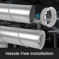 thumbnail image 3 of 3" Inch (net 3/8" x 3/8" Inch) Duct End Cap with Steel Mesh - Round Galvanized Steel Cap, Steel Screen - Vent Duct End Cap - Available Different Sizes (3"; 4"; 5"; 6"; 8"; 10"; 12" Inch), 3 of 7