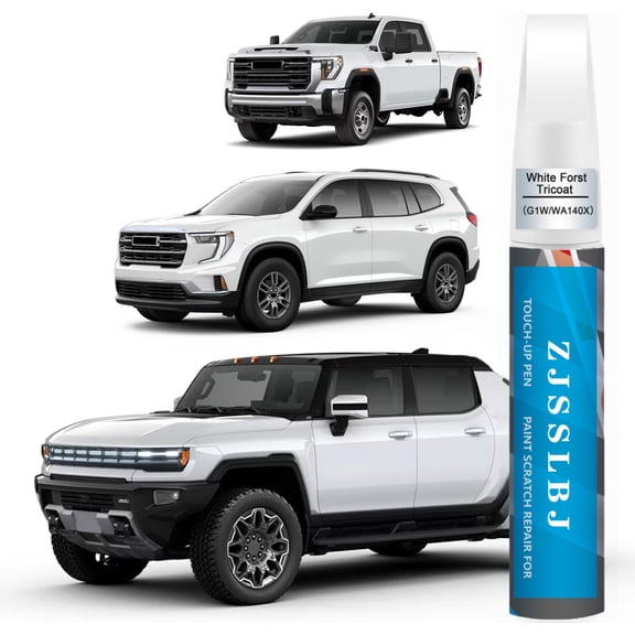 White Forst Tricoat(G1W/WA140X) Touch Up Paint for GMC, Car Paint Pen Scratch Repair Two-In-One Touch Up Paint
