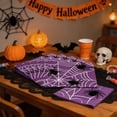 thumbnail image 6 of DefiDgd 24pcs Purple Spider Web Disposable Paper Napkin,Round Spider Printed Lightweight Dinner Napkin for Halloween Snack Dessert Serving Holiday Birthday Party Tabletop Decor(C), 6 of 6