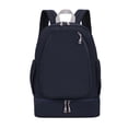 thumbnail image 2 of Tennis Backpack Badminton Racket Bag with Shoe Compartment, 30L Sports Backpack with Wet Pocket for Pickleball Gym Travel, Durable Dark Blue Gear Bag for Men Women, 2 of 9