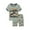 Army Green, variant on Kiijoy Toddler Boys Pajamas Cartoon Short Sleeve T-Shirt Shorts Sleepwear Outfits, Sizes 2-10