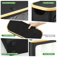 thumbnail image 5 of Dznils Toilet Paper Holder with Bamboo Lid for Bathroom Storage, Foldable and Waterproof, Up to 12 Rolls, Black, 5 of 11