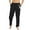Black, variant on Men's Casual Pants All Season Fit Loose Trousers with Solid Color -Style Media Beach Pockets for Everyday Comfort Brown M