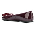 thumbnail image 3 of YDN Women Classic Bowknot Round Closed Toe Ballet Flats Slip On Pumps Low Heel Simple Dressy Casual Soft Shoes Size 10.5 Wine Red, 3 of 4