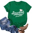 thumbnail image 4 of Nrmvnmi Mothers Baseball Tee Shirt for Women Short Sleeve Letter Printed Graphic Mom Gifts Tee Shirts Mothers Day Gifts, 4 of 5