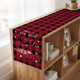 thumbnail image 6 of Table Runners 90 Inches Long Dress Scarves, Valentine's Day Farmhouse Coffee/Dining/Kitchen Table Runner for Living Room, Black Red Plaid Love Heart Roses Truck 13x90 Inch, 6 of 9