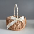 thumbnail image 3 of Woven Baskets Eco-friendly Multi-functional Wicker Handle Woven Wicker Basket for Anniversary, 3 of 8