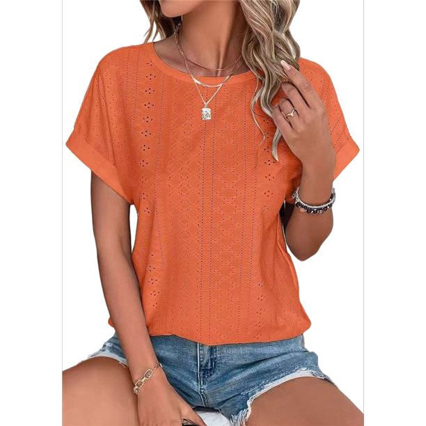 Tops de Corta para Mujer Naranja M
