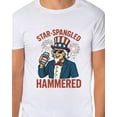 thumbnail image 4 of Fourth Of July Men's Star-Spangled Uncle Sam Parody Funny Short-Sleeve T-Shirt, 4 of 5