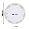 thumbnail image 2 of Efavormart 10 PCS | 7.5" Round Gold Embossed Disposable Salad Plates With Scalloped Edges For Weddings Party Events, 2 of 11