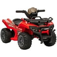 thumbnail image 2 of Aosom Kids ATV Four Wheeler Ride on Car, Motorized Quad, 6V Battery Powered Electric Quad with Songs for 18-36 Months, Red, 2 of 9