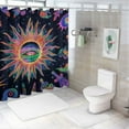 thumbnail image 7 of BCIIG Psychedelic Art Alex Grey Bathroom Decoration Set Luxury Graphic Printed Polyester Cloth Fashion Shower Curtain with Hooks 100％ Polyester Fiber Home Bathroom Curtain Set 69"x72, 7 of 7