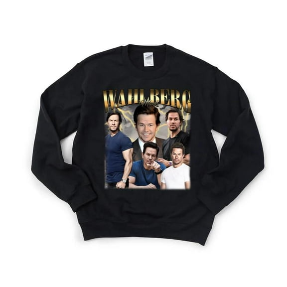 Retro Mark Wahlberg Actor Movie Fan 90s Vintage Star Hollywood Graphic Sweatshirt, for men & women, up to size 5XL
