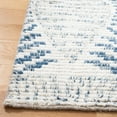 thumbnail image 4 of SAFAVIEH Kenya Lilly Diamond Wool Area Rug, Blue/Ivory, 8' x 10', 4 of 12