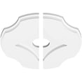 thumbnail image 2 of 12"OD x 2"ID x 4"C x 1"P Percival Architectural Grade PVC Contemporary Ceiling Medallion, Two Piece, 2 of 11
