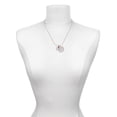 thumbnail image 4 of Delight Jewelry Silver-tone Love with Maroon Paw - Class of 2025 Year to Remember Locket Charm Necklace, 19+2" Extender, 4 of 5