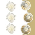 thumbnail image 3 of Raindrops 6Ud Hebillas Para Servilletas Con De Rosa En Material Duradero, 3 of 8