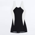 thumbnail image 4 of Mceream Women's Splicing Swimsuit Casual Piece Swimsuit White XXXL, 4 of 5