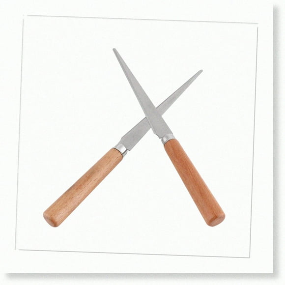 Wooden Handle Fettling Knife Set - Art Tools for Pottery, Sculpting, Ceramic, Polymer Clay Carving & Modeling