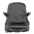 thumbnail image 4 of Lawn Mower Seat Cover, Waterproof Tractor Seat Cover with 2 Storage Pockets, Medium, Black, 4 of 8