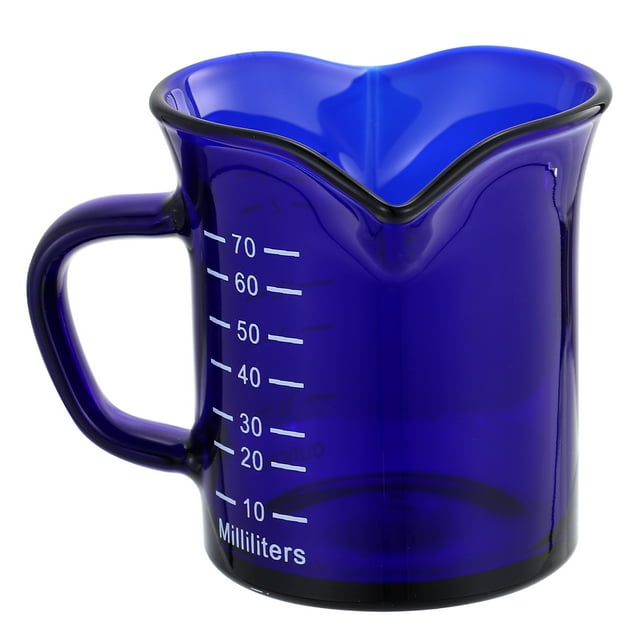 1Set Glass Coffee Mug Double Spout for Coffee Bar and Home Use Modern Style