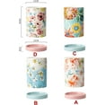 thumbnail image 5 of Dxcaicc Kitchen Utensil Holder, Ceramic Utensil Holder for Kitchen Counter, Flowers Series Multiple Drain Holes Chopstick Holder with Drain Tray, 4X7 Inch,C, 5 of 10