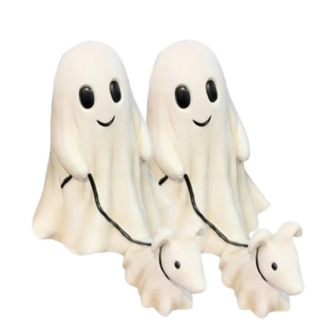 

Halloween Toy For Boys Halloween Ghost Walking Dog Statue: Funny Ghost Walking His Ghost resin Dog Halloween Ghost Dog resin Statues Halloween Home Tabletop Decorations(2PCS)