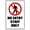 Warning Sign 4, variant on No Entry Staff Only Tin Sign - 8"x12" Vintage Metal Warning Sign, Staff-Only Decor for Home Farm Bar Coffee Shop Club Office Back Area