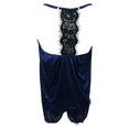 thumbnail image 7 of FAFWYP Women 2 Pieces Pajamas Sets Lace Trim Satin Cami Sleepwear Sleeveless Strap Top and High Elastic Drawstring Shorts Nightwear Sets, 7 of 7