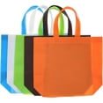 thumbnail image 2 of EeaseMX Bolsas de mano de lona reutilizables de 25 piezas bolsas de compras bolsas de comestibles, 2 of 8