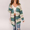 thumbnail image 2 of Vedolay Womens Cardigans Lightweight Button Down Long Sleeve Soft Knit Sweater Cardigan Green,2XL, 2 of 5