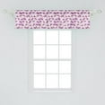 thumbnail image 2 of Ambesonne Japanese Valance Pack of 2, Cherry Branches Bloom, 54"X12", Lilac White Green, 2 of 2
