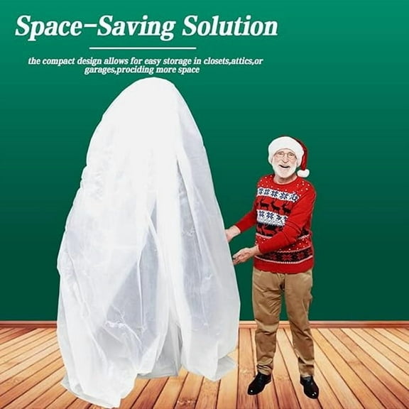 2PK Christmas Tree Removal Bag - Disposable Tree Bag fits up to 7.5 Ft Tree,TREE REMOVAL BAG(144"*90")