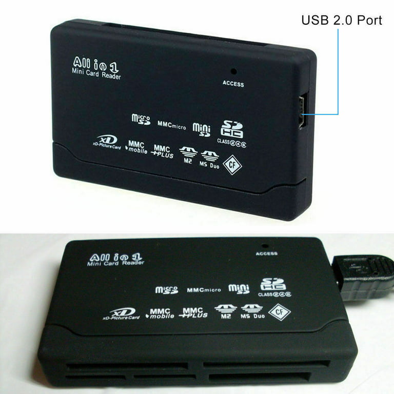 High Speed All-in-1 Memory Card Reader / Writer for SD/SDHC, Micro SD, CF,  XD, MS/Pro & Duo Cards 