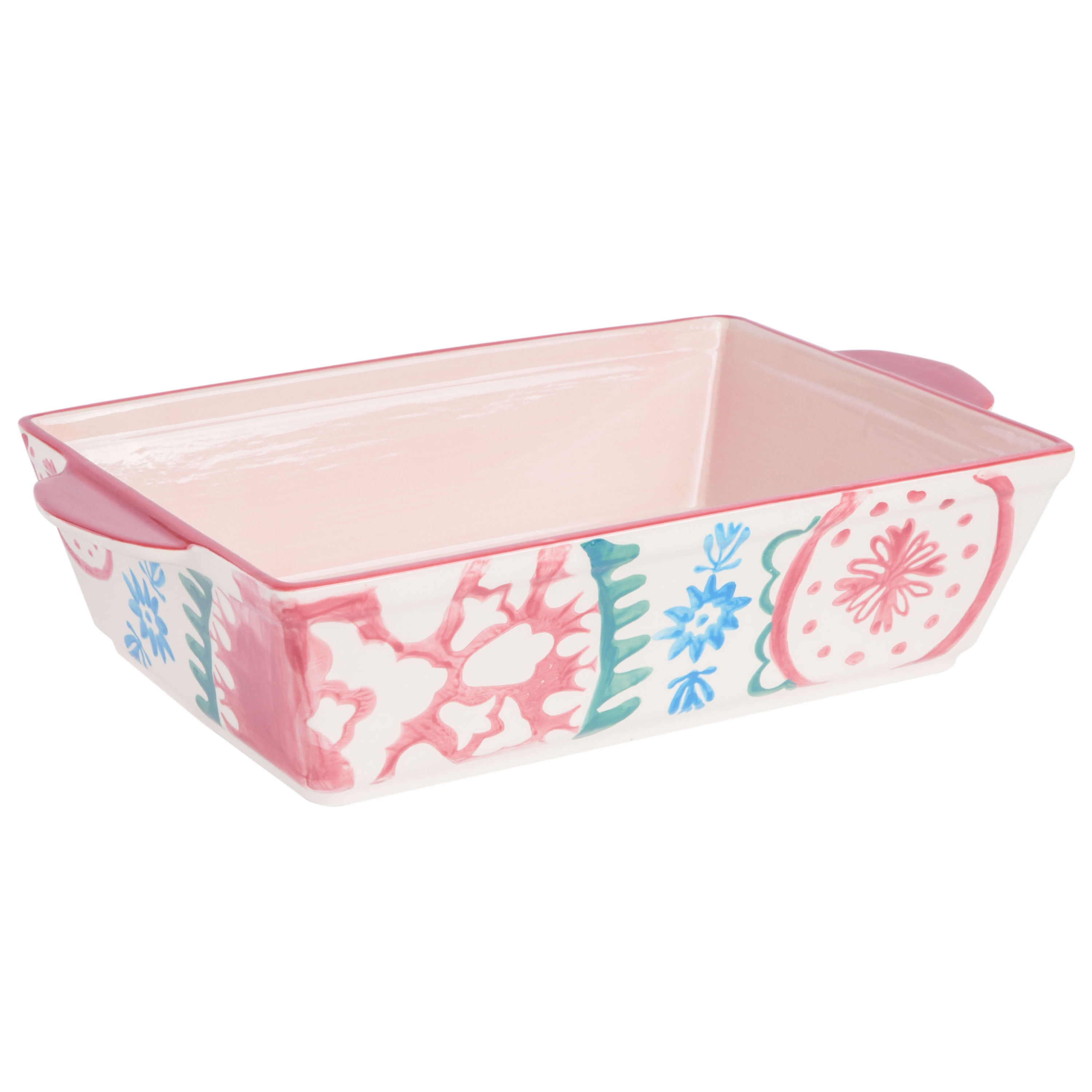 Spice by Tia Mowry - Savory Saffron Coral 2-Piece Stoneware Bakeware Set