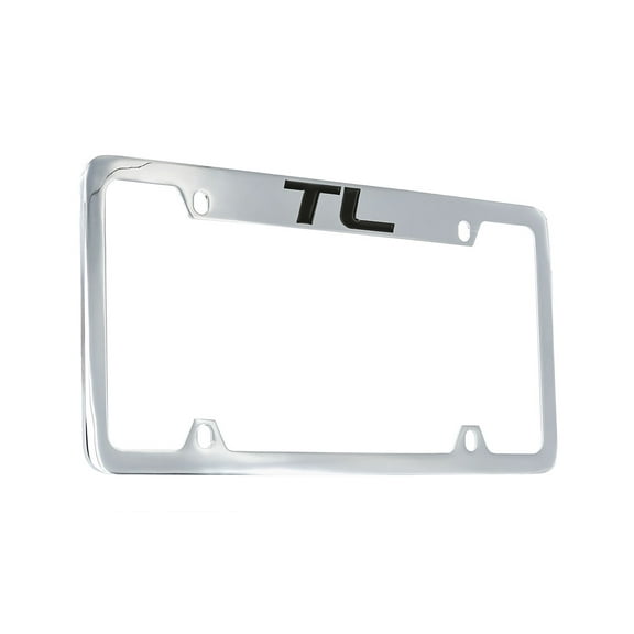 Acura TL Chrome Plated Top Engraved Metal License Plate Frame Holder